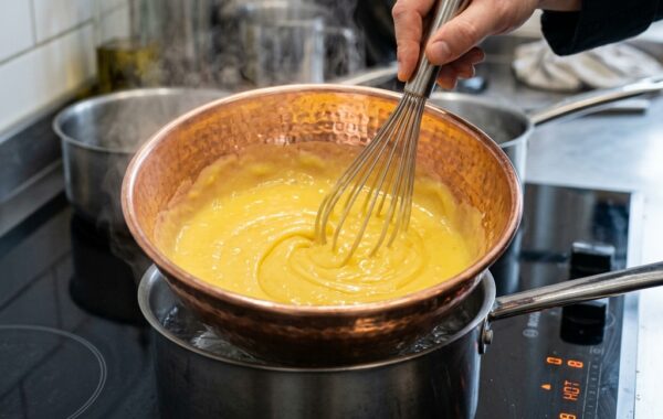 Bain-marie en cuivre vs inox : l’outil indispensable pour un curd qui ne brûle pas