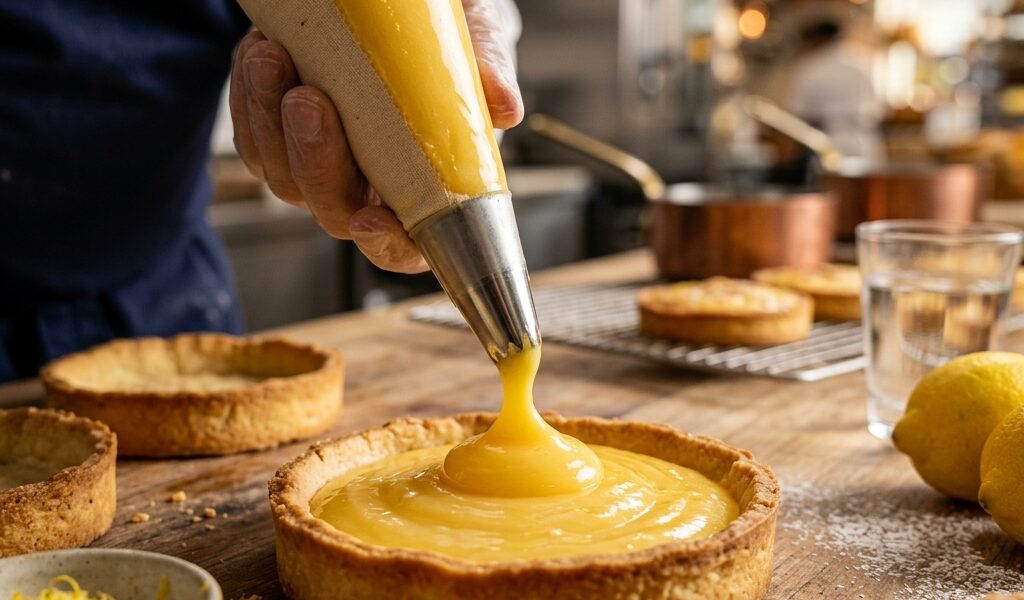 Poches et douilles unies : garnir ses tartes au citron proprement