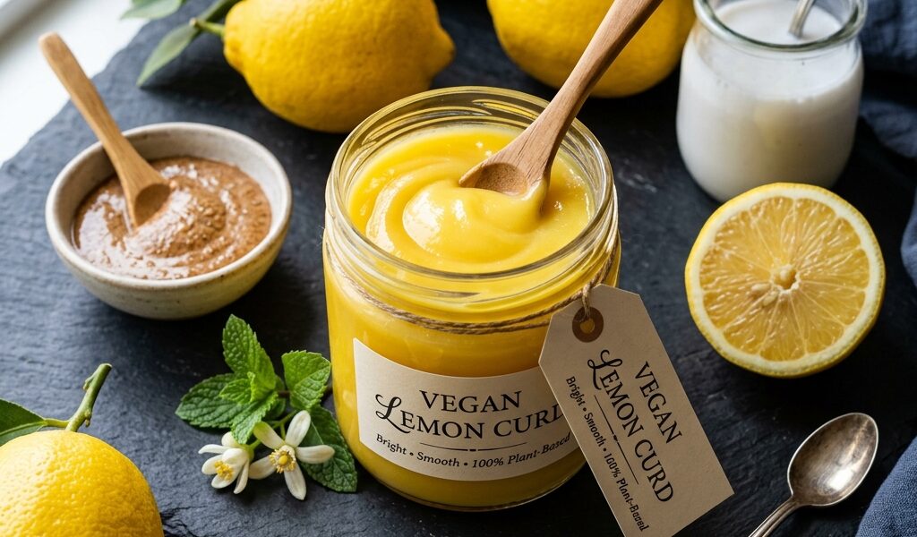 Recette de lemon curd vegan (sans œufs et sans lactose)