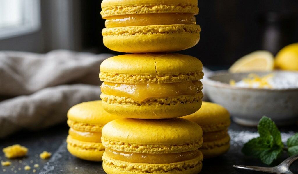 Macarons au lemon curd : astuces pour une ganache qui se tient