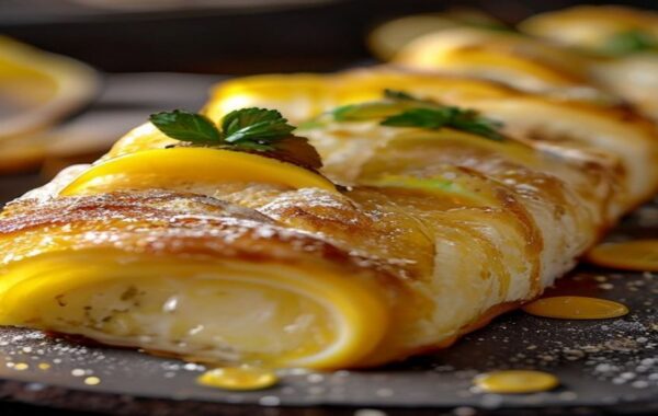 Gâteau roulé au citron et mascarpone