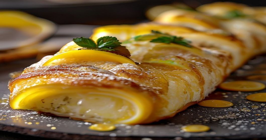 Gâteau roulé au citron et mascarpone